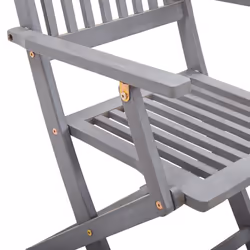VidaXL 3064503 sedia da esterno Terrazzo Seduta imbottita Legno di acacia Rosso - Vista aggiuntiva 8