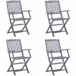 Questo moderno set di sedie da pranzo in legno con cuscini aggiunge un tocco di stile naturale al vostro giardino, terrazza o ...