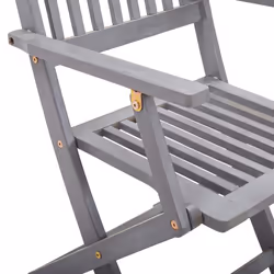VidaXL 3064528 sedia da esterno Terrazzo Seduta imbottita Legno di acacia Blu - Vista aggiuntiva 7
