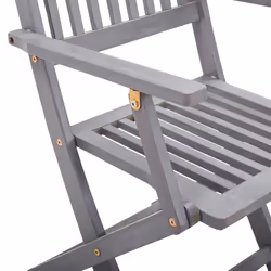 VidaXL 3064530 sedia da esterno Terrazzo Seduta imbottita Legno di acacia Rosso - Vista aggiuntiva 8