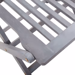 VidaXL 3064580 sedia da esterno Terrazzo Seduta imbottita Legno di acacia Crema, Bianco - Vista aggiuntiva 6