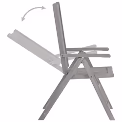 VidaXL 3064699 sedia da esterno Terrazzo Seduta imbottita Legno di acacia Grigio - Vista aggiuntiva 5
