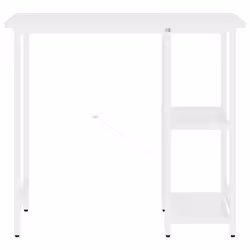 Scrivania per Computer Bianca 80x40x72 cm in MDF e Metallocod mxl 71233 - Vista aggiuntiva 3