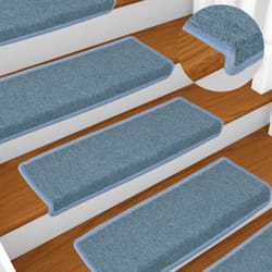 Vidaxl - 15 pz Tappetini per Scale, Tappeti Antiscivolo per Scale Interne per Bambini 65x21x4 cm Blu