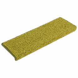 vidaXL Tappetini per scale 15 pz 65x21x4 cm Verde Bordo rettangolare - Vista aggiuntiva 2