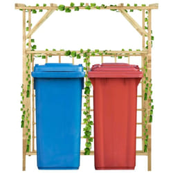 Pergolato Giardino per Bidoni Doppi Legno di Pino Impregnato Vidaxl 70476