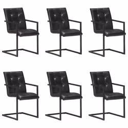 VidaXL 3059820, Schiuma, Vera pelle, Acciaio, 510 mm, 560 mm, 910 mm, 45 cm, 46,5 cm
