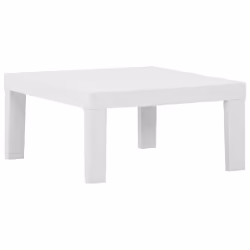 vidaXL Set Divani da Giardino con Cuscini 4 pz in Plastica Bianco - Vista aggiuntiva 3