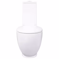 Vaso WC in Ceramica da Bagno Rotondo Base con Scarico Biancocod mxl 78411