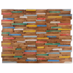 Pannelli per Pareti 10 pz 1,03 m² in Legno Massello di Teakcod mxl 120991 - Vista aggiuntiva 2