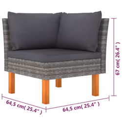VidaXL 3059712 set mobili da esterno - Vista aggiuntiva 8