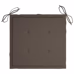 VidaXL 3065415 sedia da esterno Terrazzo Seduta imbottita Legno di acacia Grigio talpa - Vista aggiuntiva 5
