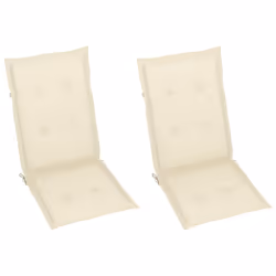 VidaXL 3065532 sedia da esterno Terrazzo Seduta imbottita Teak Crema - Vista aggiuntiva 6
