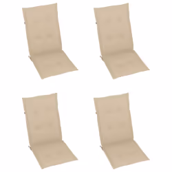 VidaXL 3065533 sedia da esterno Terrazzo Seduta imbottita Teak Beige - Vista aggiuntiva 6