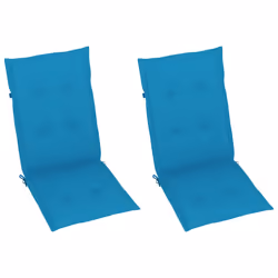 VidaXL 3065534 sedia da esterno Terrazzo Seduta imbottita Teak Blu - Vista aggiuntiva 6