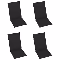 VidaXL 3065537 sedia da esterno Terrazzo Seduta imbottita Teak Nero - Vista aggiuntiva 6