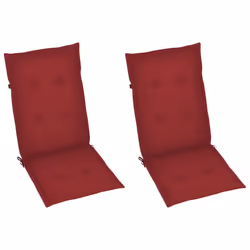 VidaXL 3065539 sedia da esterno Terrazzo Seduta imbottita Teak Rosso - Vista aggiuntiva 6