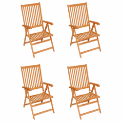 VidaXL 3065560 sedia da esterno Terrazzo Seduta imbottita Teak Antracite