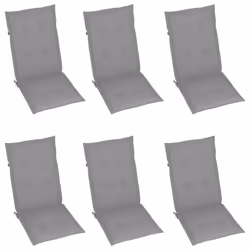 VidaXL 3065561 sedia da esterno Terrazzo Seduta imbottita Teak Grigio - Vista aggiuntiva 6