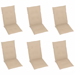 VidaXL 3065563 sedia da esterno Terrazzo Seduta imbottita Teak Beige - Vista aggiuntiva 6
