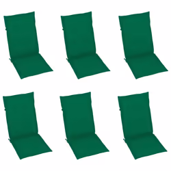 VidaXL 3065565 sedia da esterno Terrazzo Seduta imbottita Teak Verde - Vista aggiuntiva 6