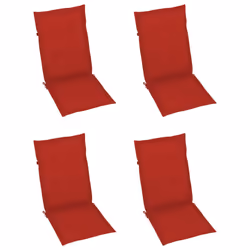 VidaXL 3065566 sedia da esterno Terrazzo Seduta imbottita Teak Rosso - Vista aggiuntiva 6