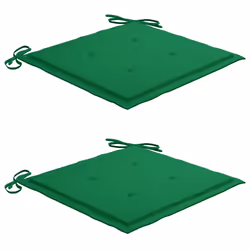 VidaXL 3065595 sedia da esterno Terrazzo Seduta imbottita Teak Verde - Vista aggiuntiva 6