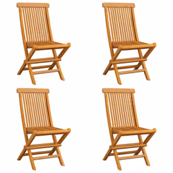 VidaXL 3065608 sedia da esterno Terrazzo Seduta imbottita Teak Beige