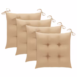 VidaXL 3065608 sedia da esterno Terrazzo Seduta imbottita Teak Beige - Vista aggiuntiva 7