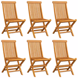 VidaXL 3065615 sedia da esterno Terrazzo Seduta imbottita Teak Blu