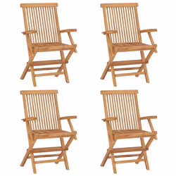VidaXL 3065634 sedia da esterno Terrazzo Seduta imbottita Teak Crema, Bianco - Vista aggiuntiva 8
