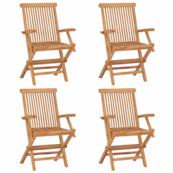 VidaXL 3065635 sedia da esterno Terrazzo Seduta imbottita Teak Beige - Vista aggiuntiva 8