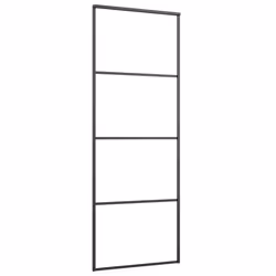 Porta Scorrevole in Alluminio e Vetro ESG 76x205 cm Neracod mxl 97169 - Vista aggiuntiva 3