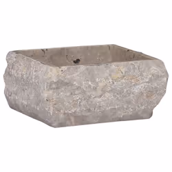 vidaXL Lavandino Grigio 30x30x13 cm in Marmo - Vista aggiuntiva 2