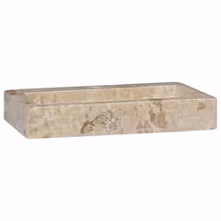 vidaXL Lavello a Parete Crema 38x24x6,5 cm in Marmo - Vista aggiuntiva 3
