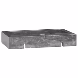 vidaXL Lavello a Parete Grigio 38x24x6,5 cm in Marmo - Vista aggiuntiva 3