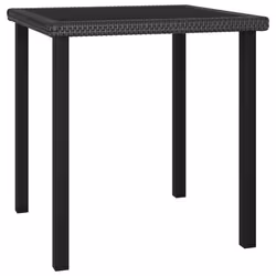 vidaXL Set da Pranzo da Giardino 5 pz in Polyrattan Nero - Vista aggiuntiva 3
