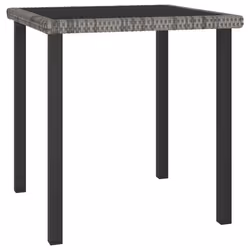 vidaXL Set da Pranzo da Giardino 5 pz in Polyrattan Grigio - Vista aggiuntiva 3