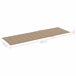 VidaXL 3065822 sedia da esterno Salone Seduta imbottita Legno di pino Beige - Vista aggiuntiva 8