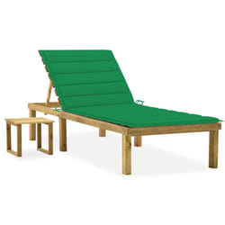 VidaXL 3065839 sedia da esterno Salone Seduta imbottita Legno di pino Verde