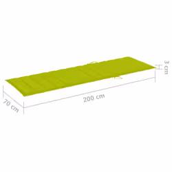 VidaXL 3065860 sedia da esterno Salone Seduta imbottita Legno di pino Verde - Vista aggiuntiva 8