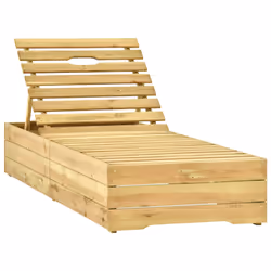 VidaXL 3065911 sedia da esterno Salone Seduta imbottita Legno di pino Crema