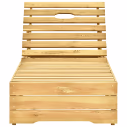 VidaXL 3065911 sedia da esterno Salone Seduta imbottita Legno di pino Crema
