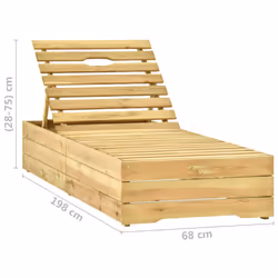 VidaXL 3065911 sedia da esterno Salone Seduta imbottita Legno di pino Crema - Vista aggiuntiva 7