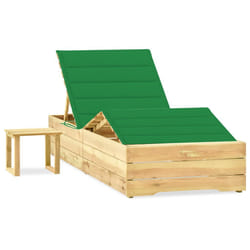 VidaXL 3065959 sedia da esterno Salone Seduta imbottita Legno di pino Verde