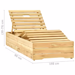 VidaXL 3065960 sedia da esterno Salone Seduta imbottita Legno di pino Rosso - Vista aggiuntiva 8
