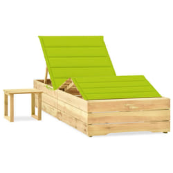 VidaXL 3065965 sedia da esterno Salone Seduta imbottita Legno di pino Verde