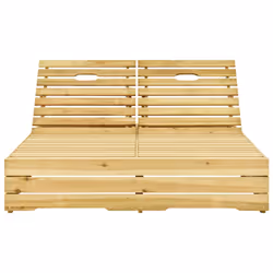 VidaXL 3065971 sedia da esterno Salone Seduta imbottita Legno di pino Crema