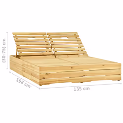 VidaXL 3065974 sedia da esterno Salone Seduta imbottita Legno di pino Verde - Vista aggiuntiva 8