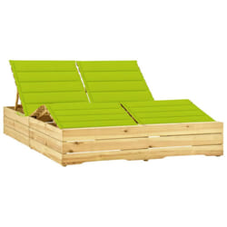 VidaXL 3065995 sedia da esterno Salone Seduta imbottita Legno di pino Verde